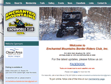 Tablet Screenshot of enchantedmountainsborderriders.com